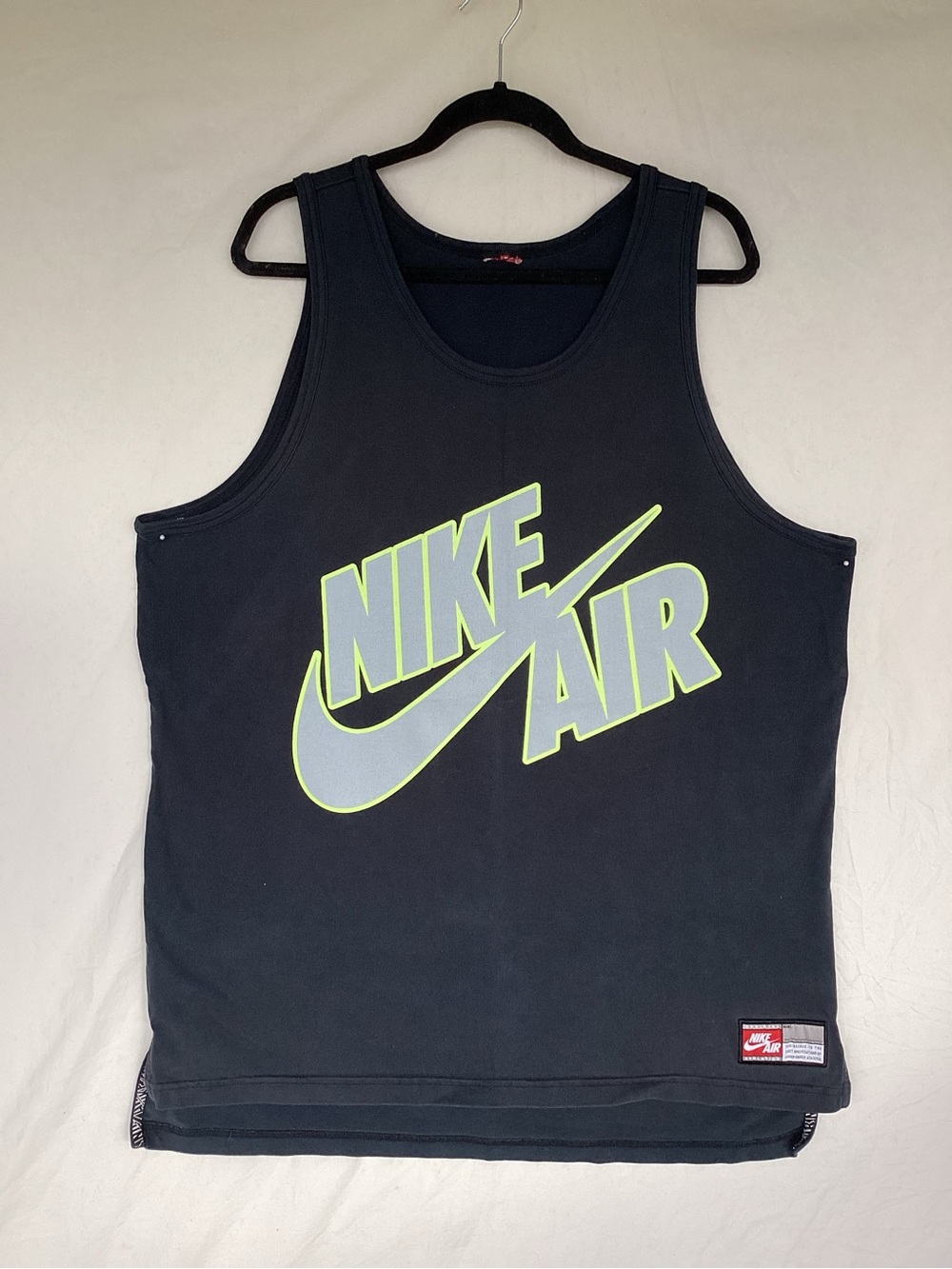 Nike Air Black Long Pivot Heavy Weight Basketball Tank Mens #82